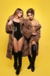 Норковое пальто в натуральном цвете «camel»