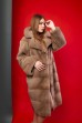 Роскошная шуба в натуральном цвете «camel»