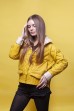 Куртка горчичного / бежевого цвета