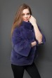 Шубка из меха норки в оттенке "violet"